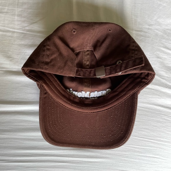 Dark Brown cap with lettering on front - Picture 5 of 5